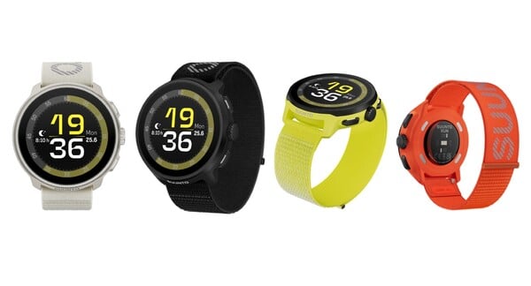 Suunto Run 有四种颜色可供选择，均配有纺织表带。(图片来源：Suunto）
