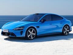 采用全新卡普里蓝配色的小米 SU7 (2026)：这款电动运动轿车不仅仅是小改款。(图片来源：小米）