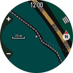该地图还可以以深色模式显示