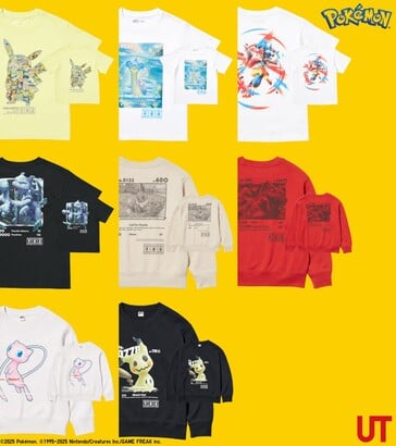即将推出的 Pokémon x Uniqlo 合作款 T 恤（图片来源：Uniqlo）