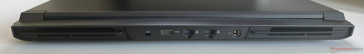 后部肯辛顿锁、HDMI 2.1、2x 以太网（2.5 GBit/s）、电源