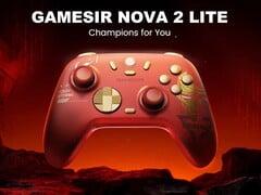 全新 GameSir Nova 2 Lite 钢铁侠版终于可以在美国订购了。(图片来源:GameSir)