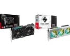 华擎 Radeon RX 9060 XT 挑战者（左）和钢铁传奇（右）图形处理器。(图片来源：华擎）
