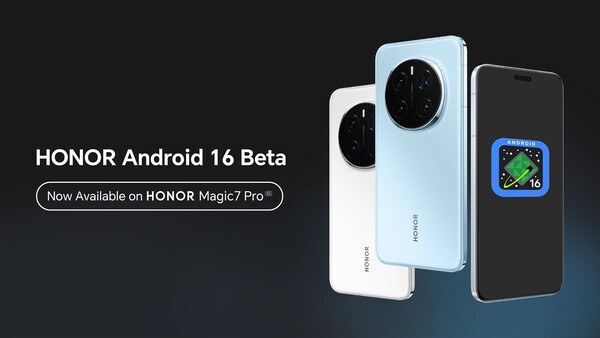 Android Honor Magic7 Pro 已推出 16 Beta 版，但稳定版更新将于今年晚些时候推出。(图片来源： )Honor
