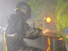 Instagram 用户 ryc._1216 制作了一个游戏装置,可以模拟枪声、雨声和风声。(图片来源:ryc._1216 via Instagram)