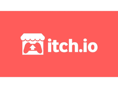 红色背景下显示的 Itch.io 徽标。(图片来源：Itch.io）