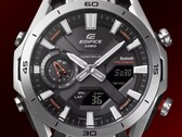 卡西欧的 Edifice ECB-2300D 手表（图为 ECB-2300D-1A）将在欧洲发布。(图片来源：卡西欧）