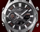卡西欧的 Edifice ECB-2300D 手表（图为 ECB-2300D-1A）将在欧洲发布。(图片来源：卡西欧）