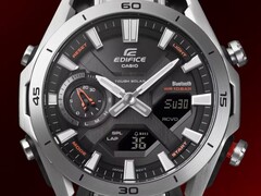 卡西欧的 Edifice ECB-2300D 手表（图为 ECB-2300D-1A）将在欧洲发布。(图片来源：卡西欧）