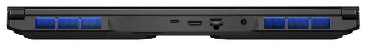 后部：雷电4（USB-C；DisplayPort），HDMI，千兆以太网（2.5 GBit/s），电源接口