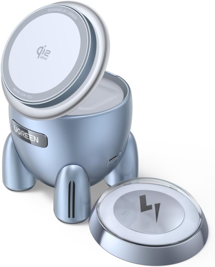 Ugreen 25W 二合一无线充电器。(图片来源:Ugreen)