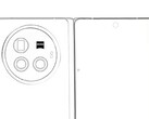 X Fold3 Pro "示意图。(来源：数字聊天站通过微博发布）