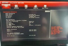 MSI Vector GP76 BIOS。系统信息