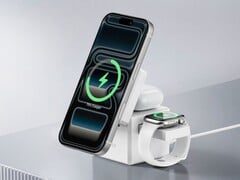 Anker 的新款 3 合 1 Cube 充电器通过了 Qi2 认证。(图片来源：Anker）