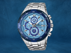 卡西欧 Edifice EFR-539D-2AV（如图）是即将登陆欧洲的三款新表之一。(图片来源：卡西欧，已编辑）