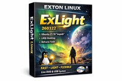 Exton Linux ExLight 260322 发布了许多更新，包括 Enlightenment 0.27.1 和 Calamares 3.3.14-1