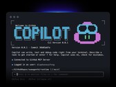 在终端窗口中运行的 GitHub Copilot CLI 界面。