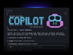 在终端窗口中运行的 GitHub Copilot CLI 界面。