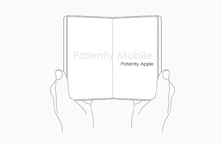 内部可折叠屏幕（图片来源：PatentlyApple）