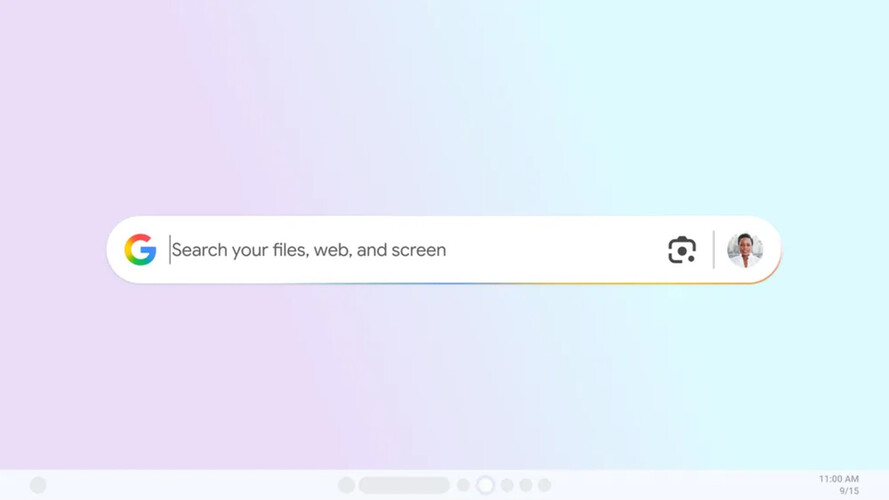 谷歌新推出的 Windows 版实验性搜索应用的宣传模型。(图片来源：谷歌）