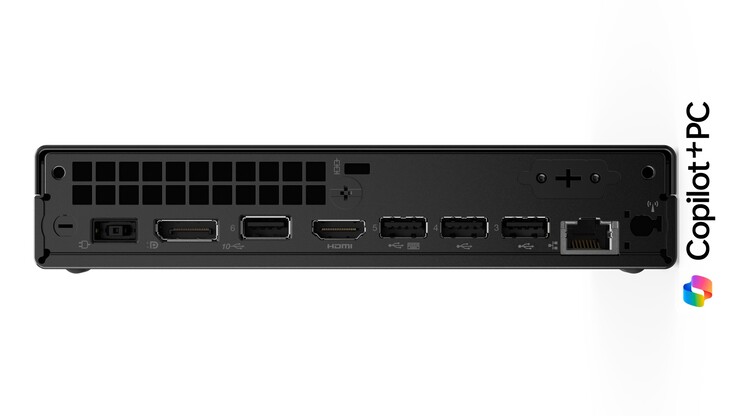 ThinkCentre Neo 55q Gen 6 背面有大量端口。(图片来源：联想）