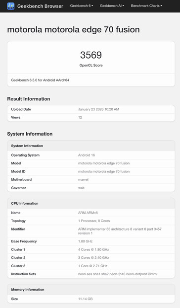 (图片来源：Geekbench）