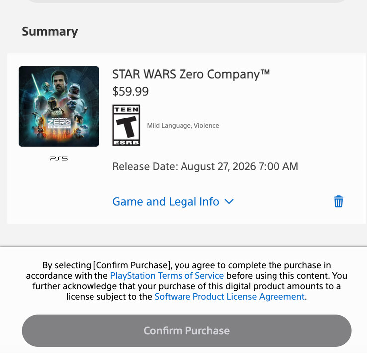 购买前请阅读 PlayStation Store 免责声明。