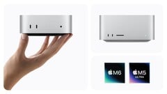 搭载 M6 芯片的新款 Mac Mini 和搭载 M5 Ultra 芯片的 Mac Studio