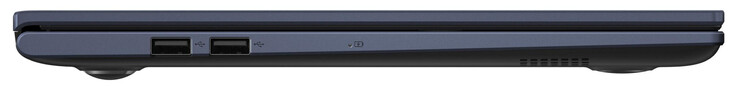 左侧：2个USB 2.0 (USB-A)