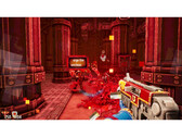 Warhammer 40,000: Boltgun - Words of Vengeance》的游戏截图，展示了基于打字的游戏玩法。(图片来源：Steam）