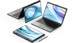 GPD DUO 双屏笔记本电脑通过 OCuLink 端口支持外置 GPU（图片来源：GPD） 