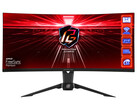 华擎PG34WQ15R2B是一款VA游戏显示器，刷新率为165 Hz，分辨率为1440p。(图片来源：华擎)