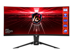 华擎PG34WQ15R2B是一款VA游戏显示器，刷新率为165 Hz，分辨率为1440p。(图片来源：华擎)