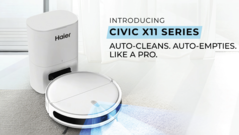 海尔新款 Civic X11 机器人吸尘器发布（图片来源：海尔）