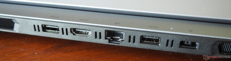 背面USB-A 3.2 Gen 1、HDMI 2.1、RJ45 以太网、USB-A 3.2 Gen 1、电源