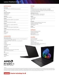 联想 ThinkPad L14 第 7 代 AMD 规格。