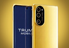 Trump T1 Phone 设计中唯一不变的是金色。