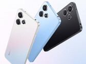 Redmi Note 12R有午夜黑、天空幻想和时间蓝三种配色。(图片来源：小米)