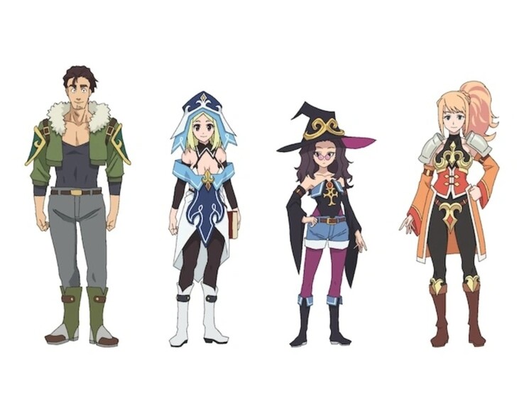 小沼泽、阿库阿、惠和无幸在 Konosuba - Bonus Stage 中扮演二重身。(图片来源：Crunchyroll）