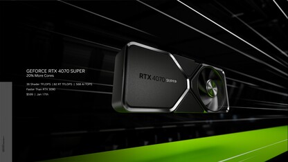 NvidiaGeForce RTX 4070 超级创始人版。(来源：Nvidia）