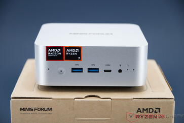 Minisforum AI X1 - 前面板上的连接件