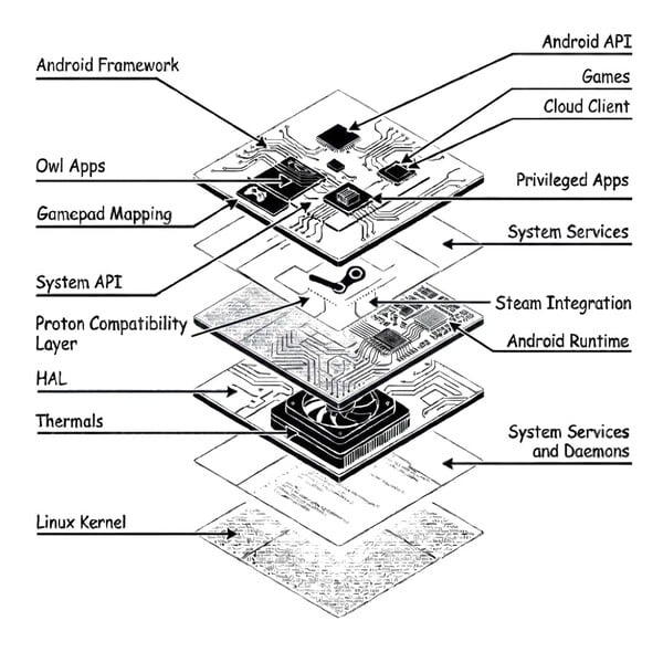 Arc X1 将运行基于 AOSP 构建的 OwlOS 系统。