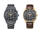 白色背景下的 Citizen AN8197-52E 和 AN8193-02H。