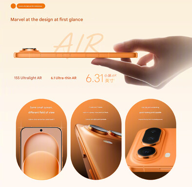 Magic 8 Pro Air 的设计（图片来源：Honor - 机器翻译）