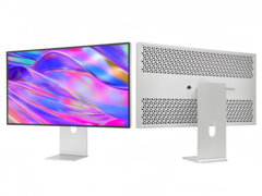 Kuycon G32P（如图）支持真正的 10 位色深，覆盖 99% 的 DCI-P3 和 sRGB 色域。(图片来源：ClickClack.io）