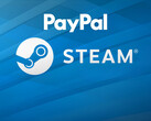 显示的是 PayPal 和 Steam 徽标（图片来源：PayPal、Steam，有编辑）。