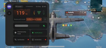 PUBG Mobile：流畅，平均每秒 115 帧