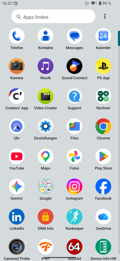Sony Xperia 10 VIII：应用抽屉