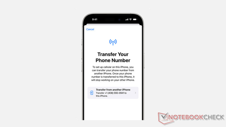在Apple 上将实体 SIM 卡转换为 eSIM 卡（图片来源：Apple)
