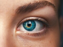 显示人眼的特写图像